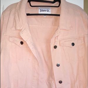 pink jean jacket 3xl